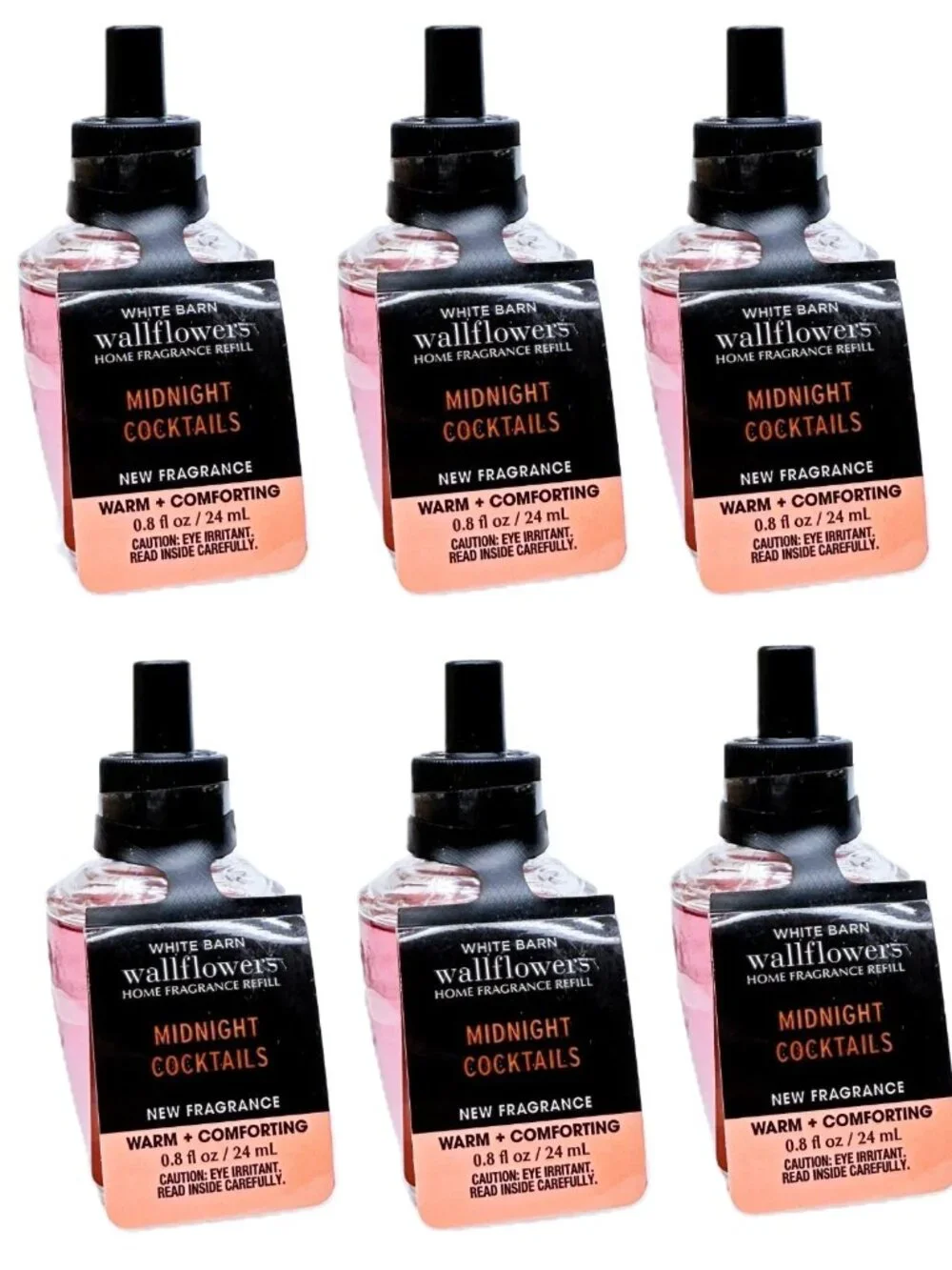 Bath and Body Works Midnight Cocktails Wallflowers Fragrance Refill Bulbs x 6